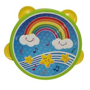 Polyfect Toys Tambourine Rainbow Musical Instrument Rainbow Stars Sound Maker